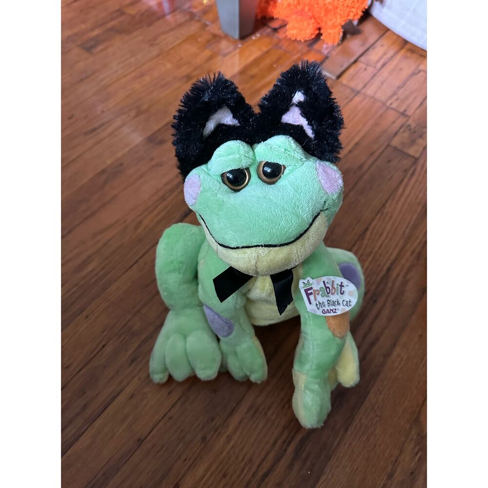 Ganz Halloween frog cat plush NWT